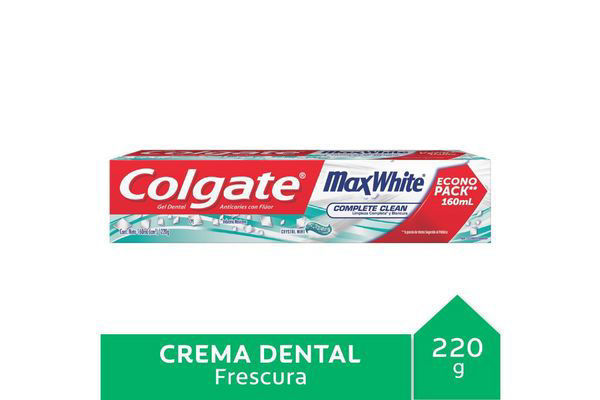 Crema Dental Colgate Max White 220 Grs Cuidado Personal Varios